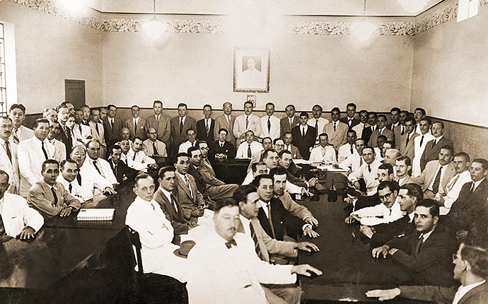 Primeira Assembleia do Banco Brasileiro de Descontos S.A., em Marília - 1944